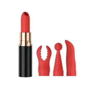 Mini Bala Vibradora Beauty con Boquillas Intercambiables