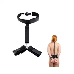 Collar BDSM con Mordaza Gagball - Cordura