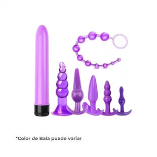 Set Dilatador Anal + Bala Vibradora (7 PCZ)