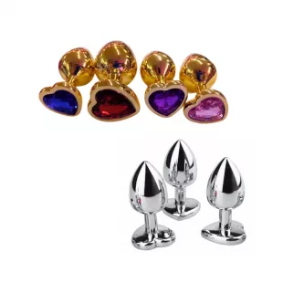 Plug Anal Acero - Corazón