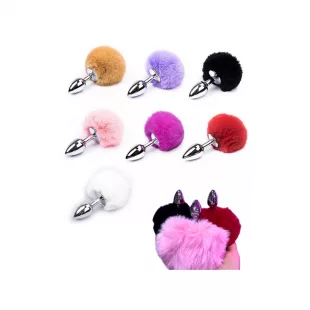 Plug Anal Cola Conejo (7 colores)