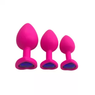 Plug Anal Silicona - Corazón