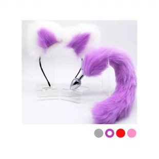 Plug Anal + Orejas Zorro (4 colores)