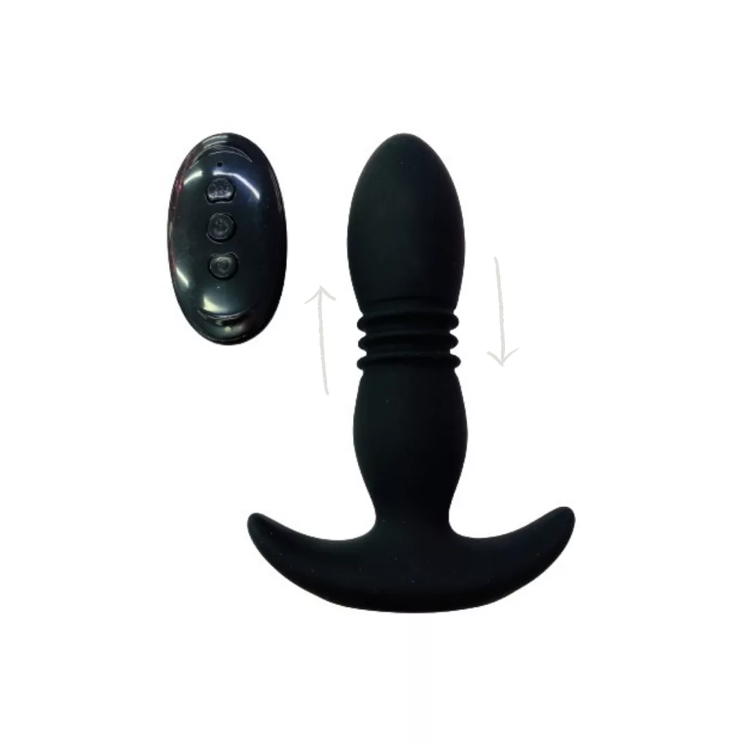 Plug Vibrador Anal con Control (Talla L)