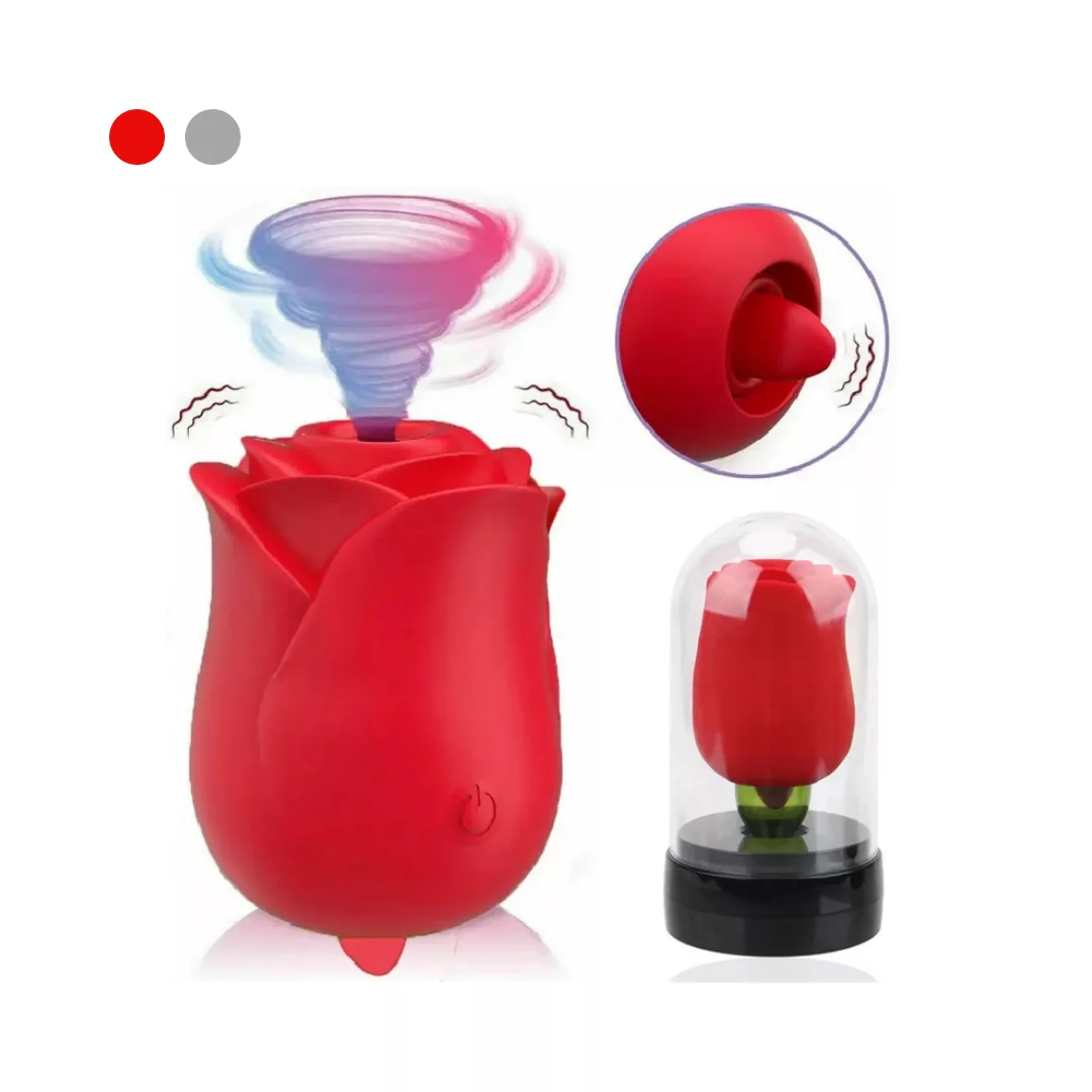 Succionador con Mini Lengua Rosa Duo