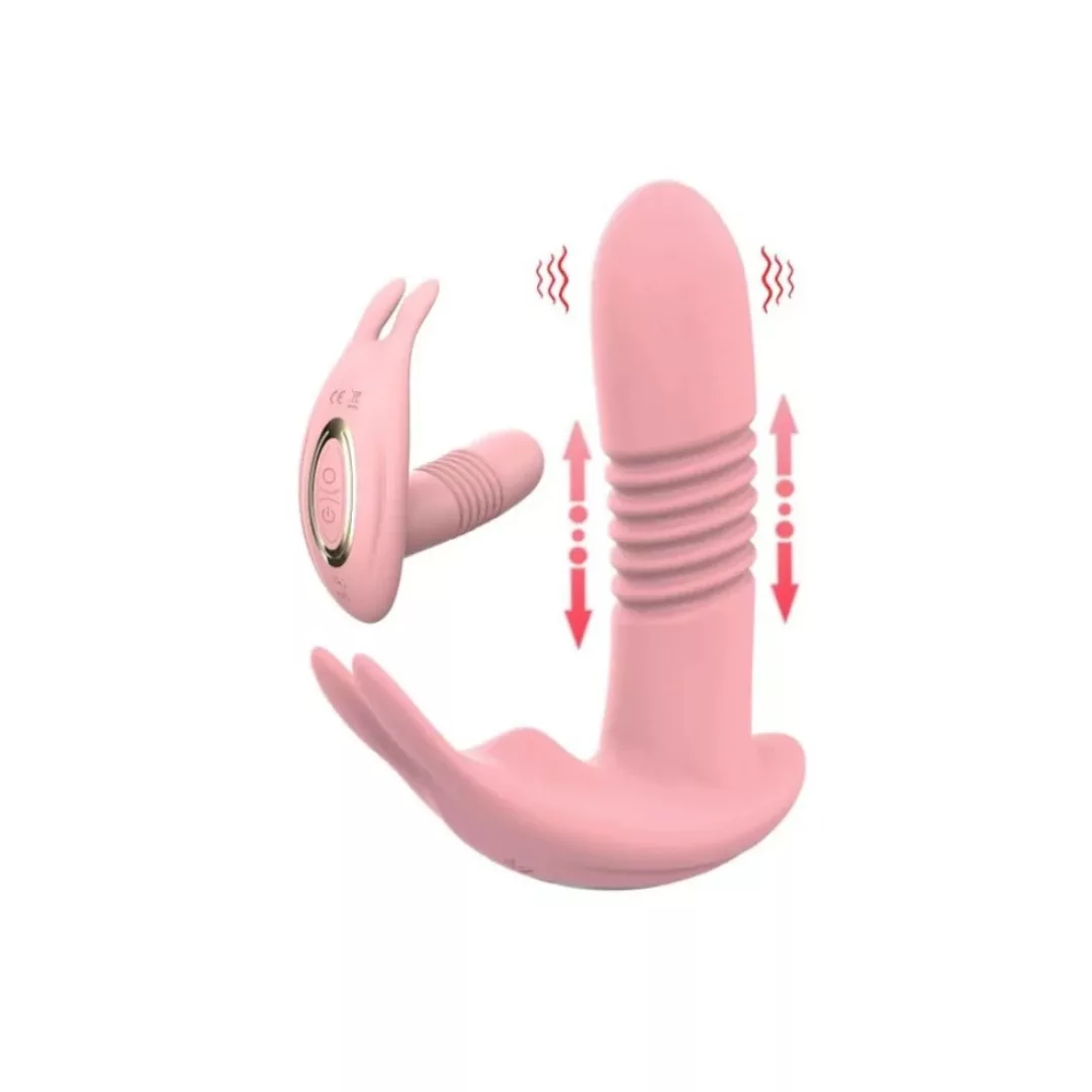 Vibrador Con Estimulación de Clitoris Conejo con Control