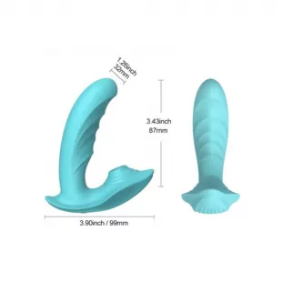 Vibrador y Succionador Con Mini Lengua Sasha