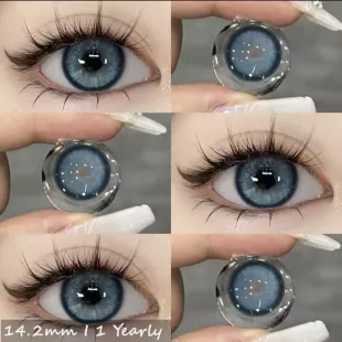 Lentes de Contacto con Agrandamiento de Ojo - Azul