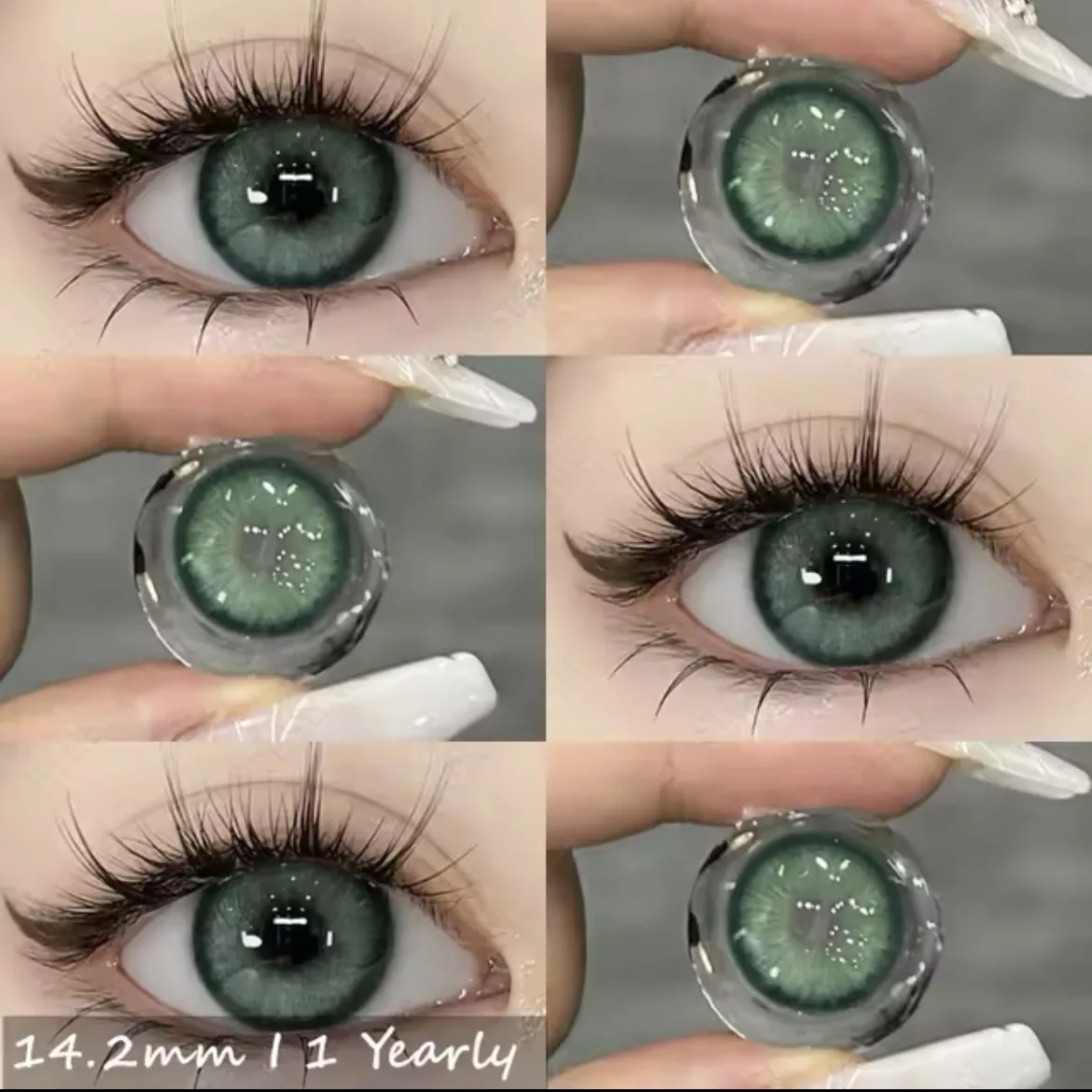Lentes de Contacto con Agrandamiento de Ojo - Verde