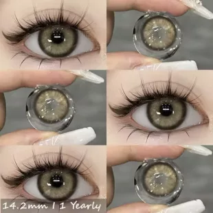 Lentes de Contacto con Agrandamiento de Ojo - Café