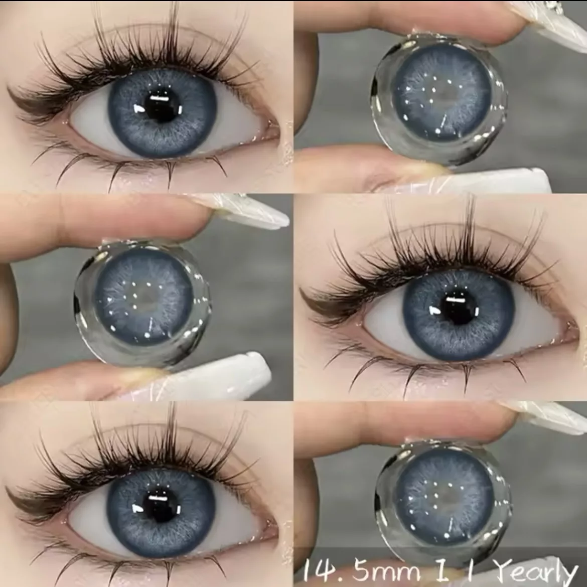 Lentes de Contacto con Agrandamiento de Ojo - Azul