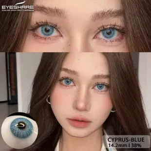 Lentes de Contacto con Agrandamiento de Ojo - Azul