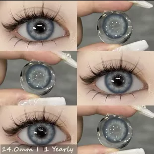 Lentes de Contacto con Agrandamiento de Ojo - Azul