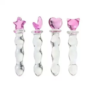Dildo Premium de Cristal (16cm) (4 estilos)