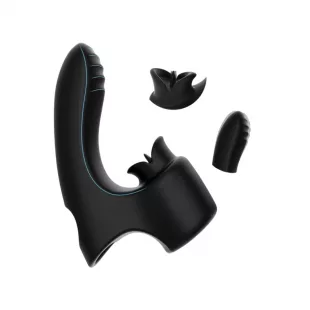 Dedo Vibrador con Mini Lengua