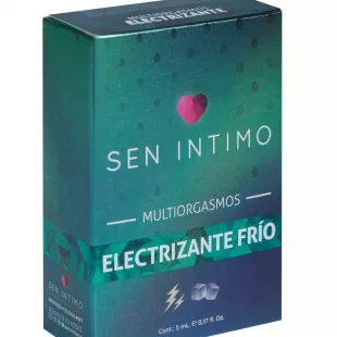Aceite Saborizado Frío Multiorgasmos Electrizante Sen Íntimo – Vibrador Líquido Femenino - Yerbabuena (5ml)