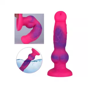Dildo Pink con Copa Succión (15cm)