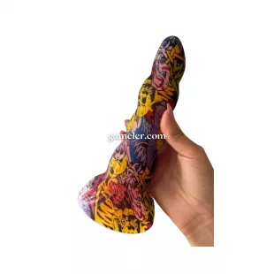 Dildo Anal Cosplay con Copa Succión (16cm)