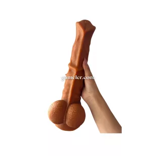 Dildo Gálope Caballo con Copa Succión (23cm)