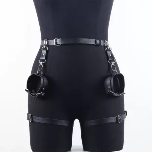 Cinturón con Esposas - Cuero Sintético