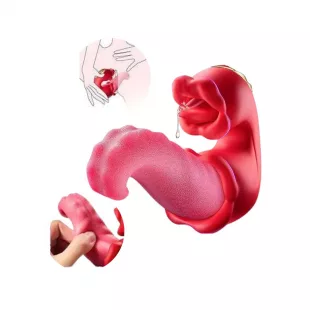 Vibrador Estimulador de Punto G con Lengua - Venom