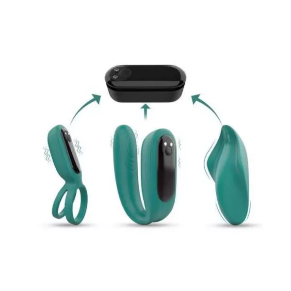 Set 4 en 1 con Bala Vibradora Desmontable y Control Remoto – Anillo, Huevo, Plug y Panty - Image 10