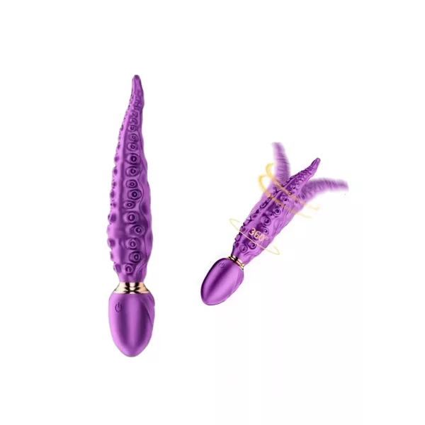 Vibrador Vaginal Pulpo con Rotación 360º y Plug Anal Vibrador - Octopus