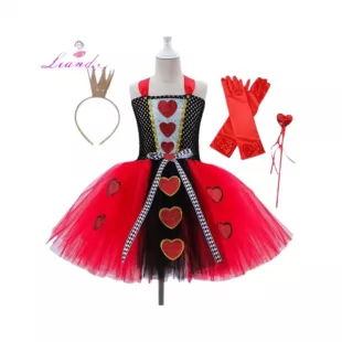 Disfraz Infantil Alicia en el País de las Maravillas  - Reina de Corazones