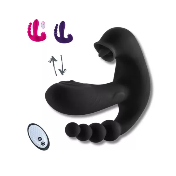 Vibrador Lengua Multifunción con Control - 10x