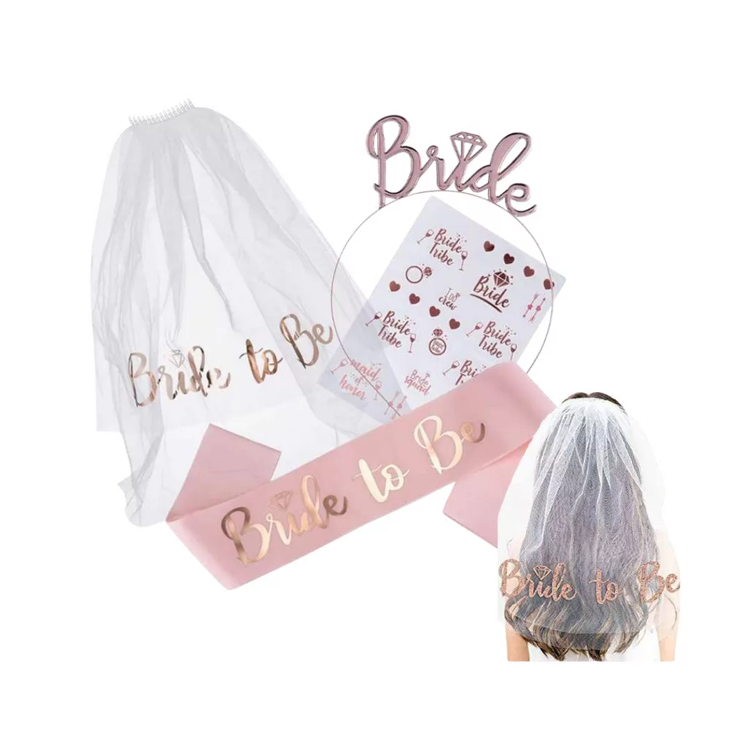 Kit de Accesorios para Novia Bride Despedida de Soltera