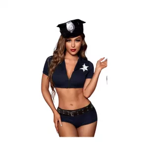 Disfraz Policía Sexy (Unitalla S/M) *Color Negro