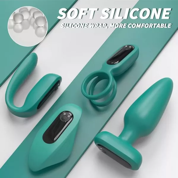 Set 4 en 1 con Bala Vibradora Desmontable y Control Remoto – Anillo, Huevo, Plug y Panty - Image 5