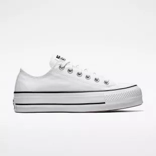 Tenis Chuck Taylor All Star Low Top Plataforma - Blanco ✦ Bajo pedido