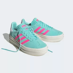 Tenis Gazelle Bold - Flash Aqua / Lucid Pink ✦ Bajo pedido