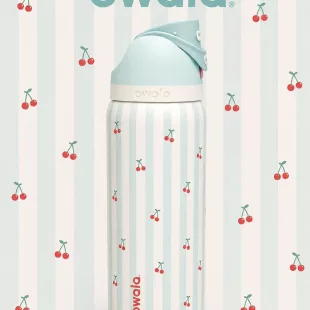 Botella Tipo Owala - Cerezas, Blue Cherry (24oz, 32oz) ✦ Bajo pedido