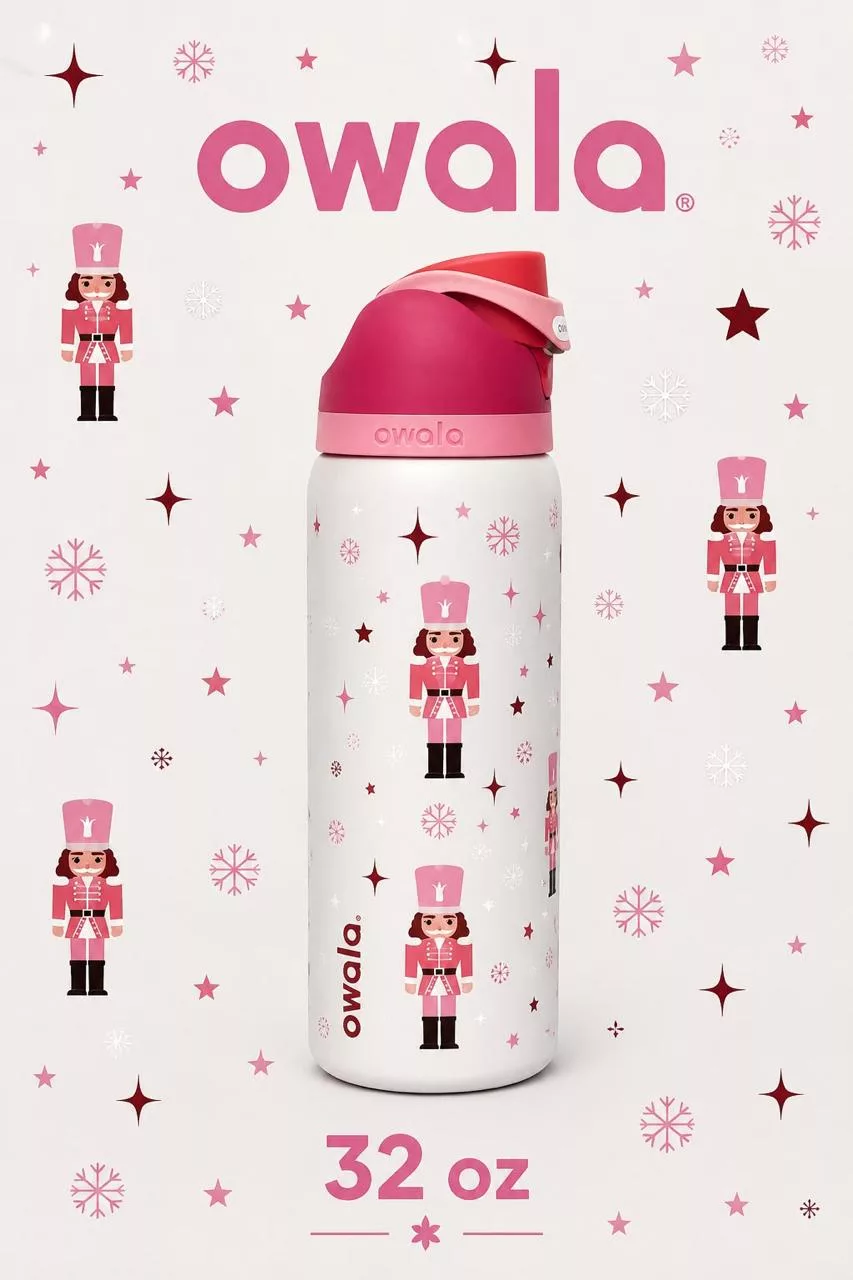 Botella Tipo Owala Cascanueces (24oz, 32oz) ✦ Bajo pedido