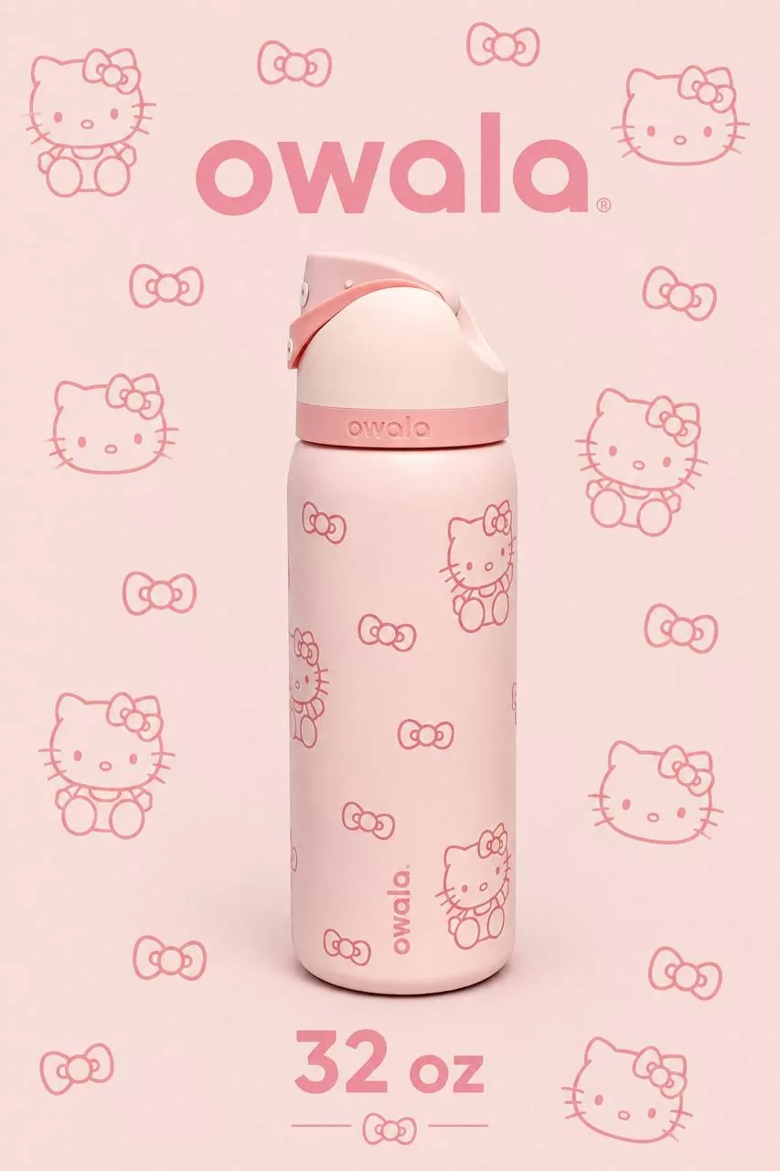Botella Tipo Owala - Hello Kitty (32oz) ✦ Bajo pedido