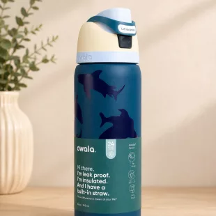 Botella Tipo Owala Tiburones (24oz, 32oz) ✦ Bajo pedido