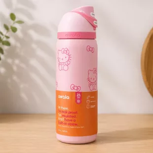 Botella Tipo Owala - Hello Kitty (24oz) ✦ Bajo pedido