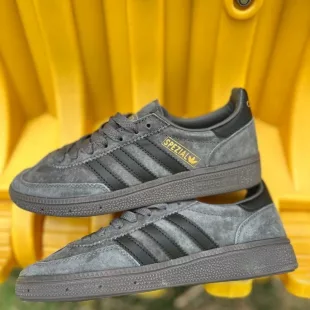 Tenis Handball Spezial Gris Oscuro/Negro ✦ Bajo pedido