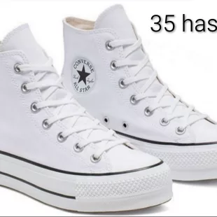 Tenis Chuck Taylor All Star High Top Lift Platform - Blanco ✦ Bajo pedido