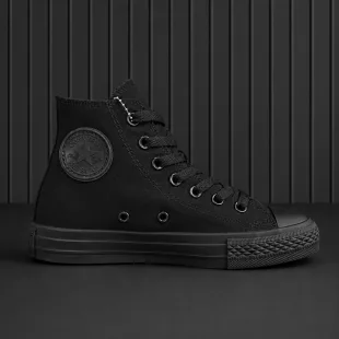 Tenis Chuck Taylor All Star High Top - Black Monochrome ✦ Bajo pedido