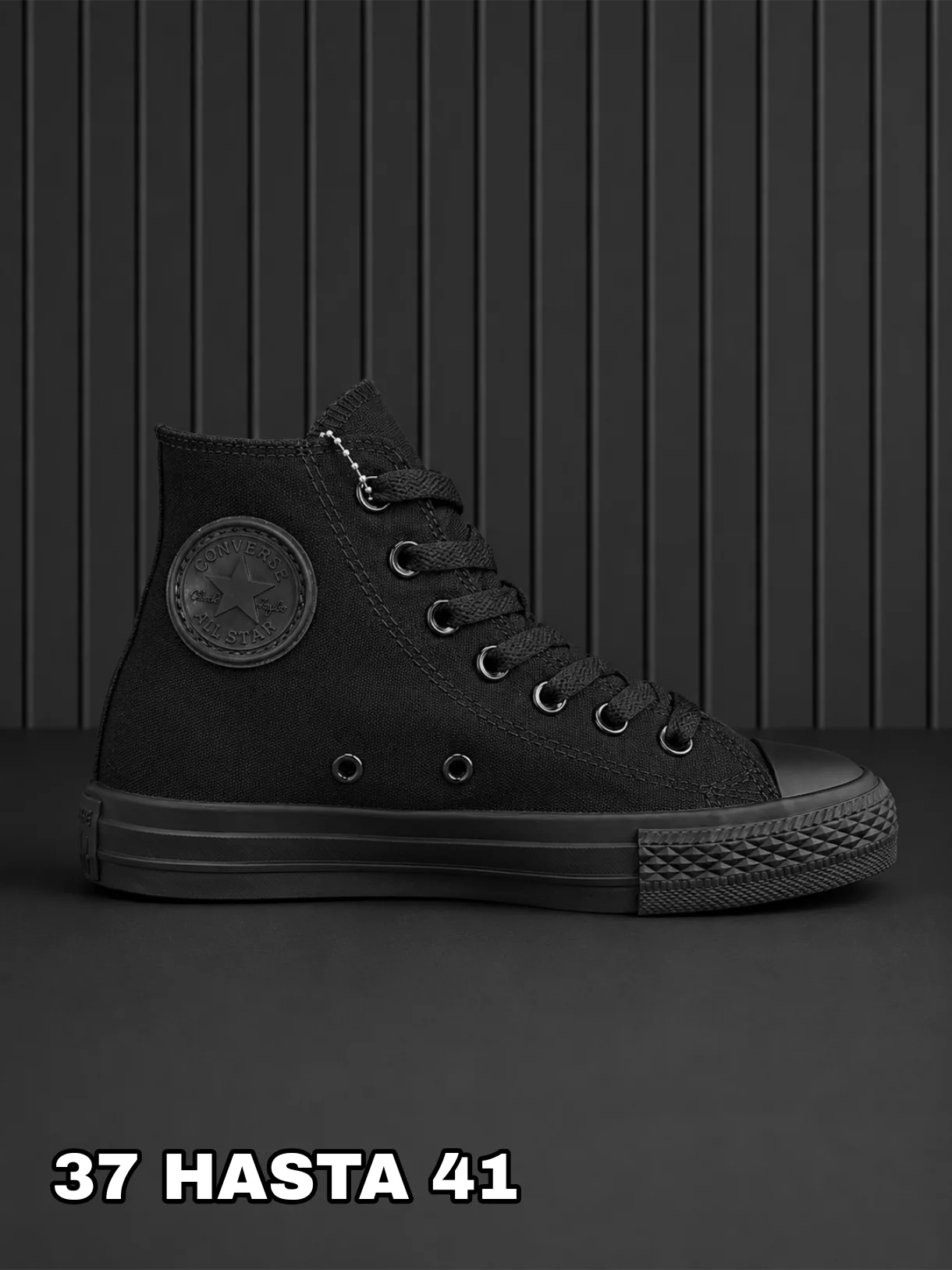 Tenis Chuck Taylor All Star High Top - Black Monochrome ✦ Bajo pedido