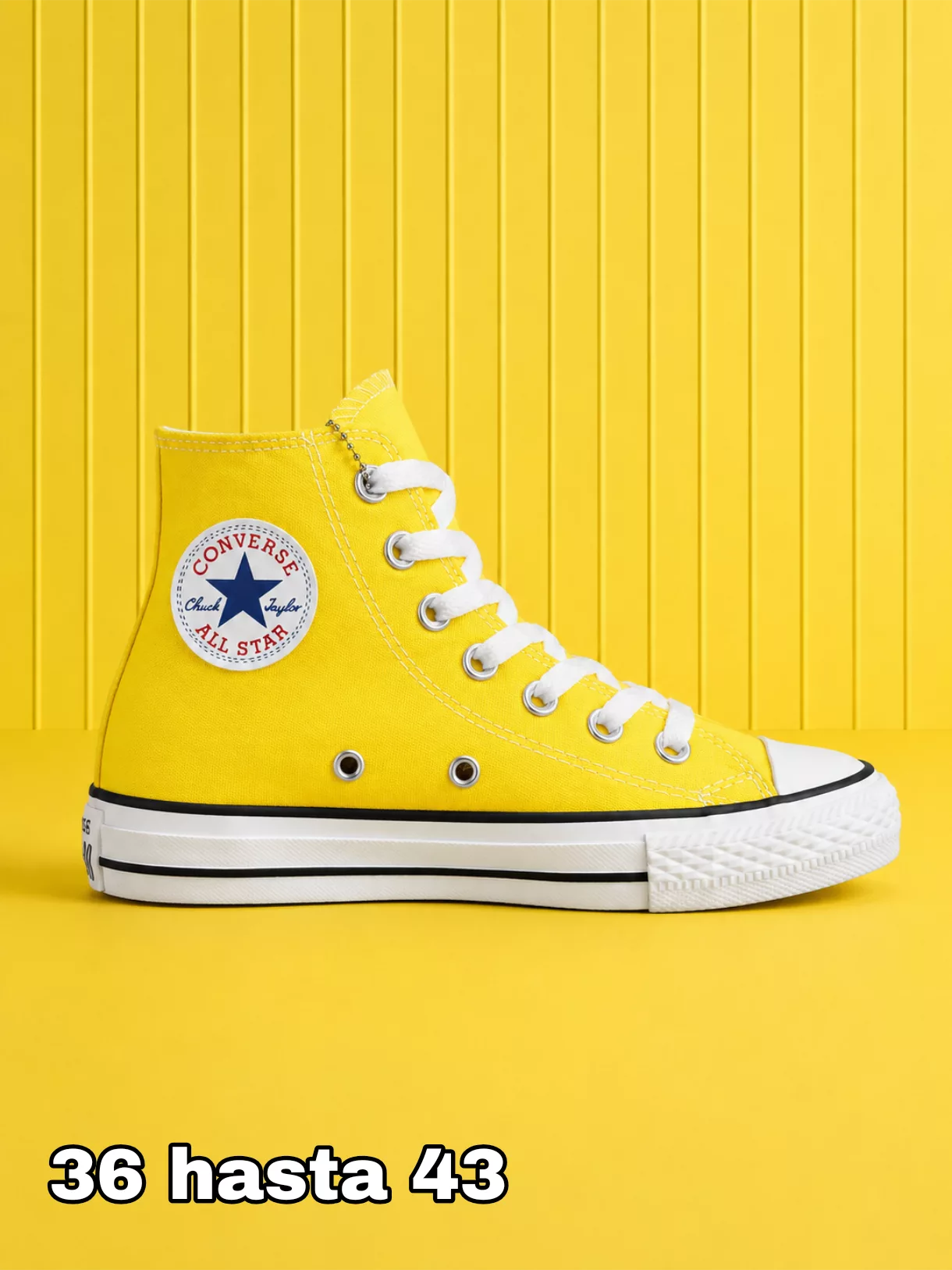 Tenis Chuck Taylor All Star High Top - Amarillo ✦ Bajo pedido