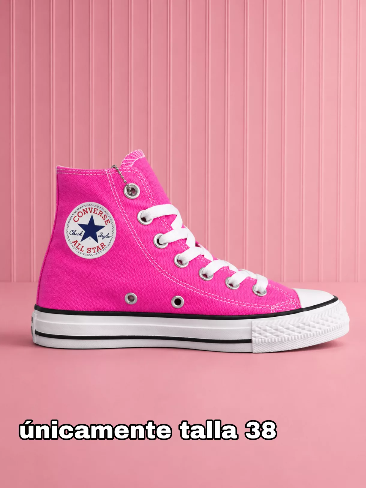 Tenis Chuck Taylor All Star High Top - Rosa Neón ✦ Bajo pedido