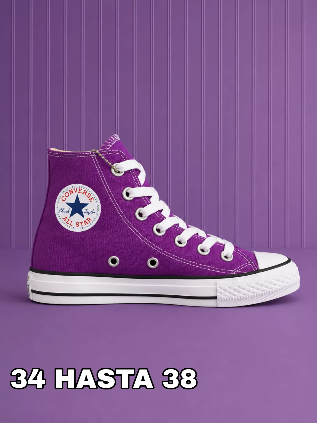 Tenis Chuck Taylor All Star High Top - Morado ✦ Bajo pedido
