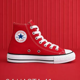 Tenis Chuck Taylor All Star High Top - Rojo ✦ Bajo pedido