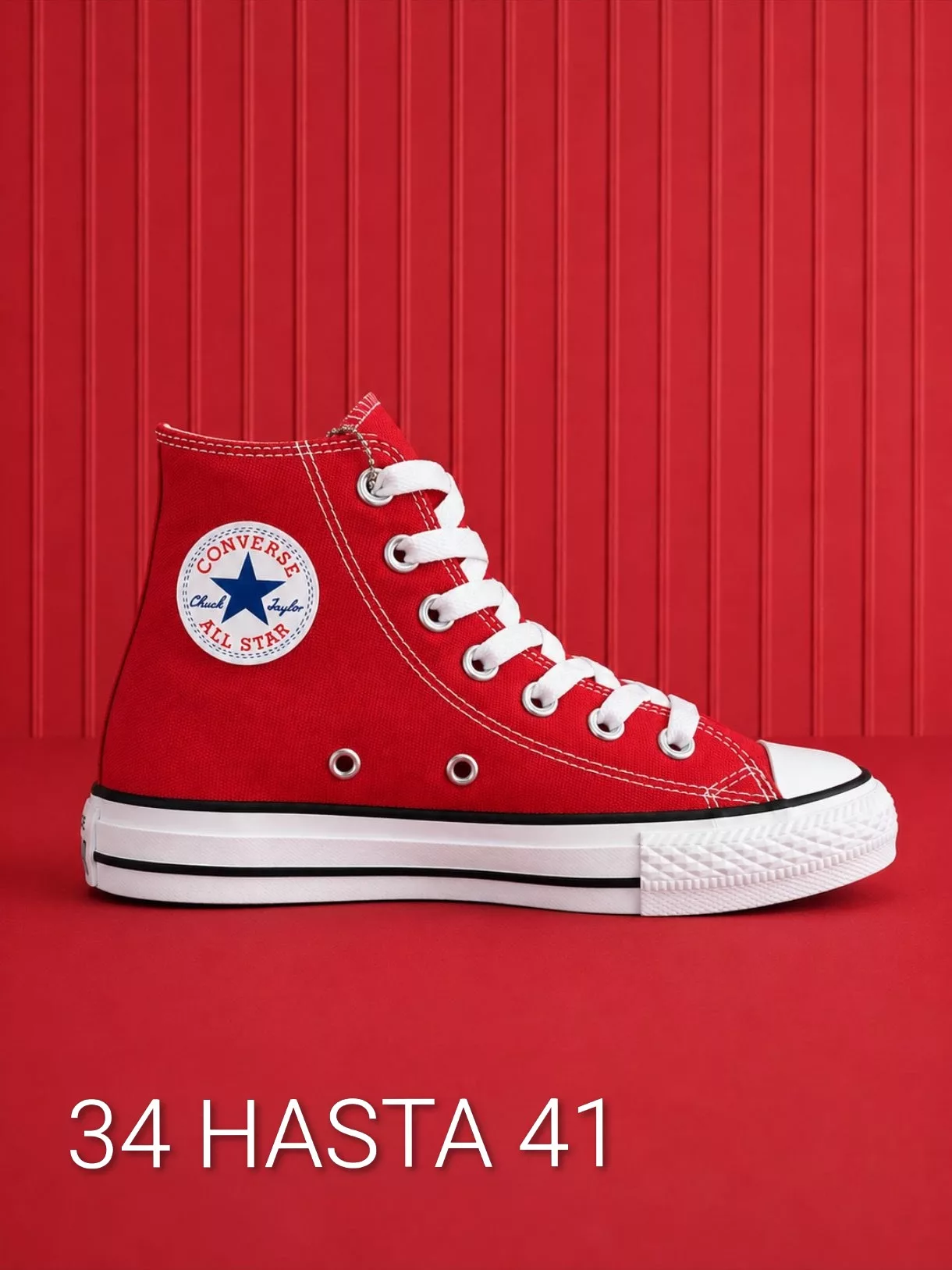 Tenis Chuck Taylor All Star High Top - Rojo ✦ Bajo pedido