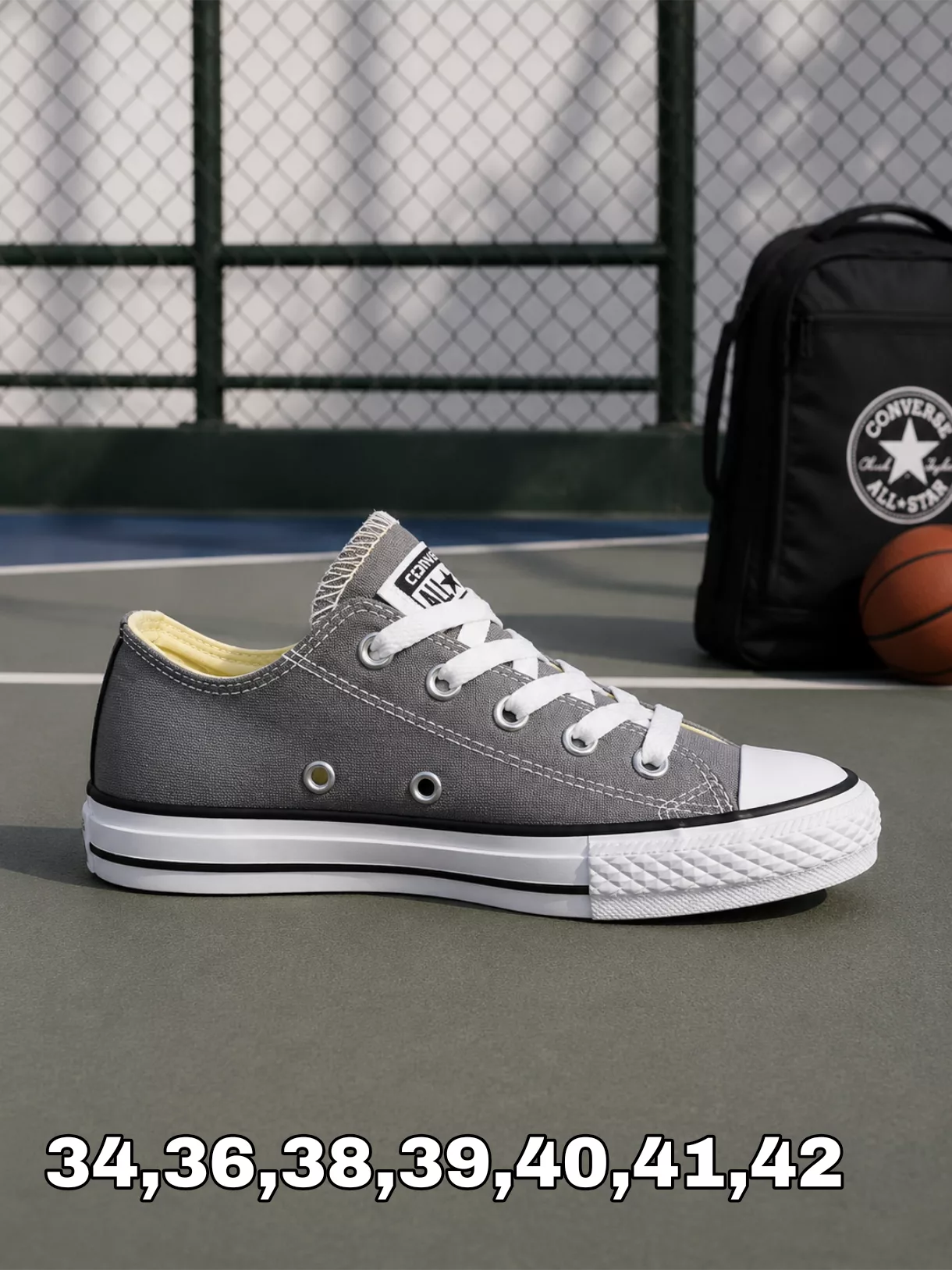 Tenis Chuck Taylor All Star Low Top - Gris ✦ Bajo pedido