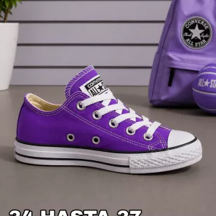 Tenis Chuck Taylor All Star Low Top - Morado ✦ Bajo pedido